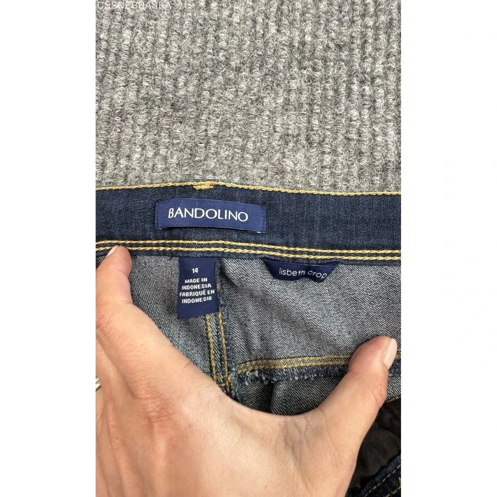 Bandolino Women's Lisbeth Skinny Crop Super Luxe Curvy Jeans Sz 14 NWT